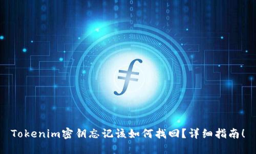 Tokenim密鑰忘記該如何找回？詳細指南！